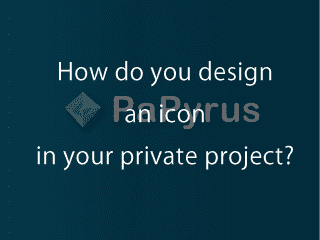 How do you design icon in your private project?